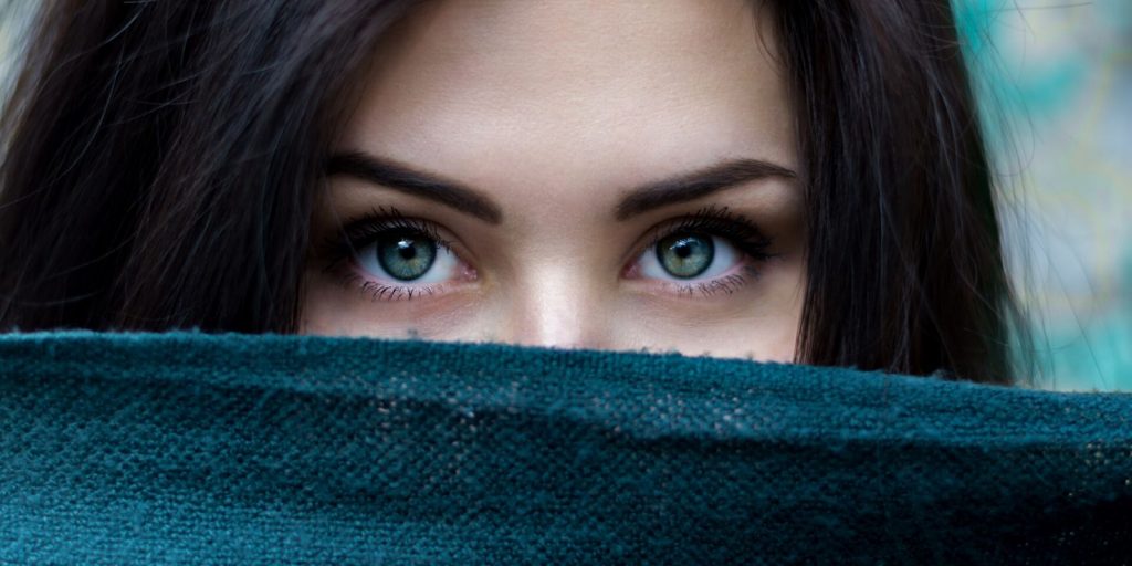 Woman with beautiful eyes