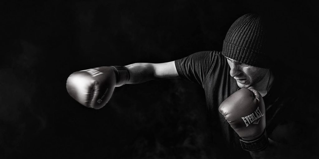 Image of a man boxing