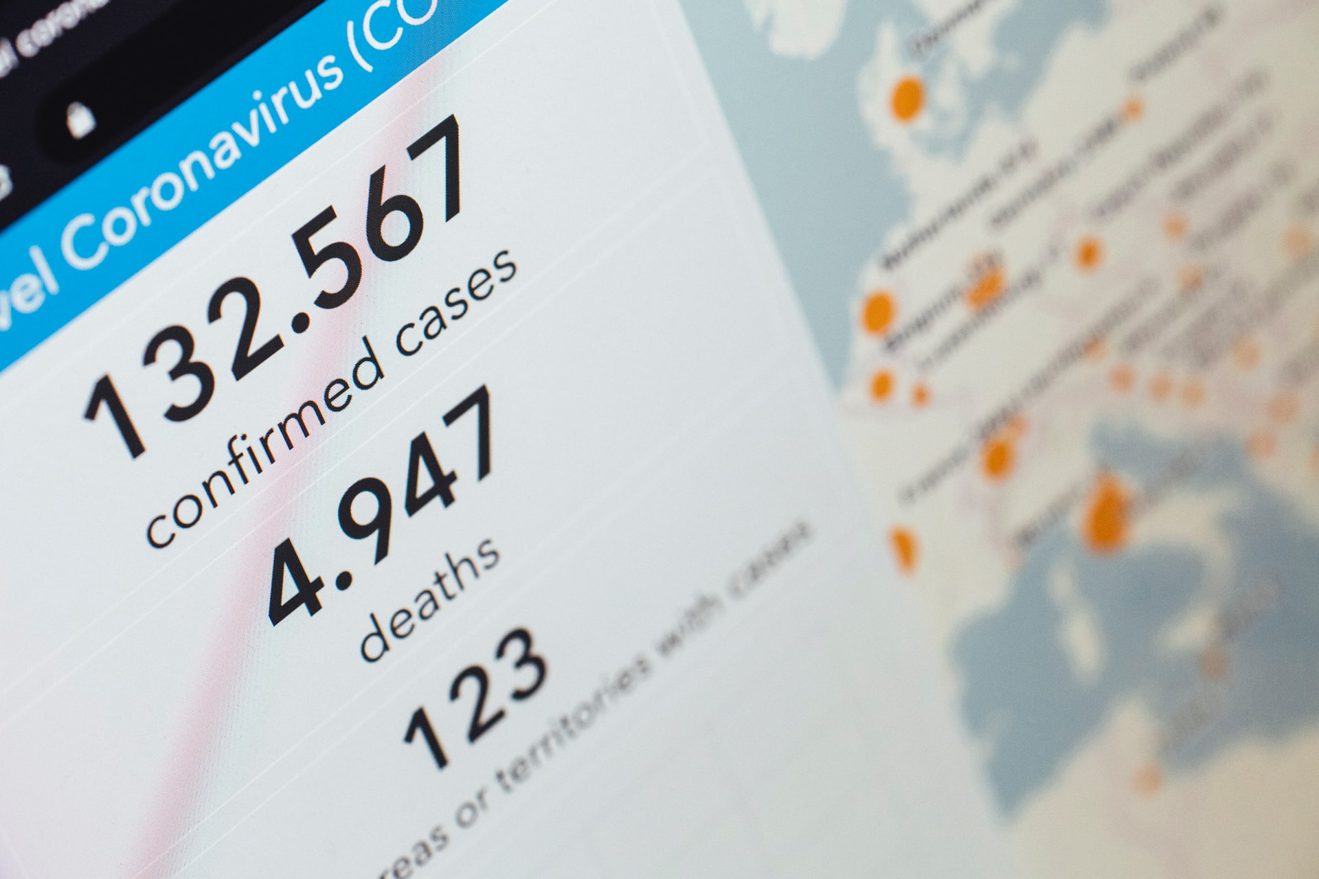 Coronavirus disease outbreak (COVID-19) – warning alarm message statistic.