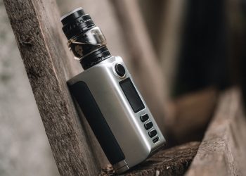 Vaping: Is it Bad for You? 5 A vape placed on a wood